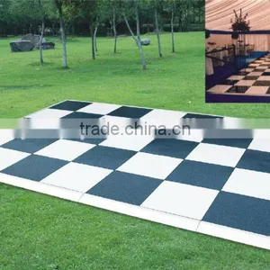 Portable Flooring, Dance Floor, Demountable Flooring. Black & White thumbnail-2