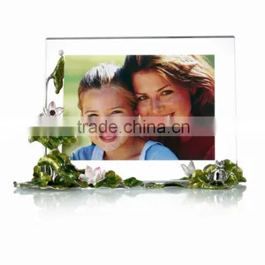 RORO Harmony Water Lily Crystal Glass Enamel Photo Frame Picture Frame thumbnail-1