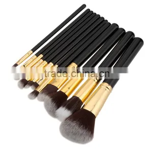 Wood 12Pcs Blending Makeup Brush Kit Professional Cosmetic Set Make up Brushes Tools thumbnail-1