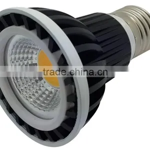 Warm White 85V-265V Par20 7w Cob Led Light Bulb E27 Halogen Flood Lamp Replacement Aluminum thumbnail-1