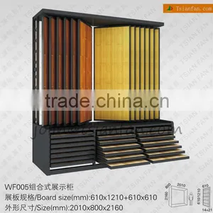 WF005 Timber Flooring Wood Stand Art Craft Display / Page Turning Type Rack thumbnail-1