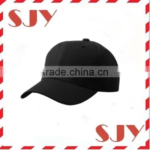 6 Panel Custom Blank Black Baseball Hat thumbnail-3