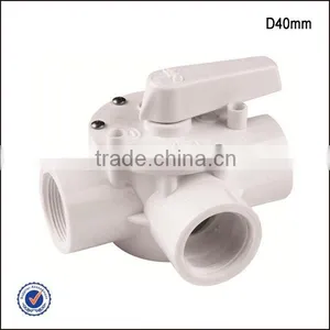 Swimming Pool 3-way Valve Glue D40mm thumbnail-1