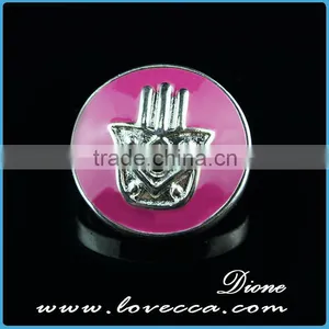New Promotional Product Charms Fashion Heart Crystal Snap Button Accessory thumbnail-6