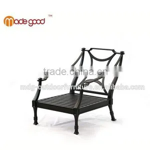 Aluminum Outdoor Leisure Lounge Metal Armchair Furniture Chair thumbnail-1