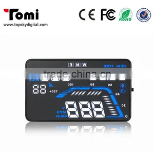 GPS HUD 5.5inch Car Head Up Display Connected Car by Car Charger Plug Play Speed, Real Time,satellite Number,driving Direction thumbnail-1