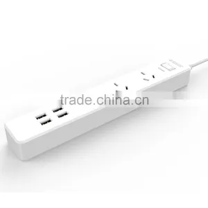 Australia USB Controlled Power Strip 3AC With 4 USB Power Socket thumbnail-1