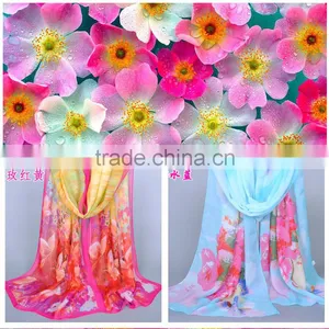 Muslim Hijab Beautiful Women Flower Scarf thumbnail-1