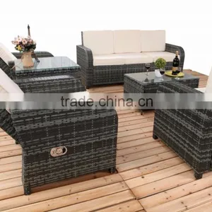 Weatherproof and Fireproof Cheap 6pcs Rattan Sofa Sets thumbnail-4