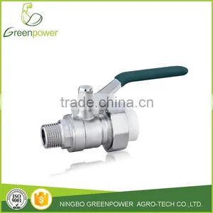 Male Thread One-way Type PP-R Brass Ball Valve thumbnail-1
