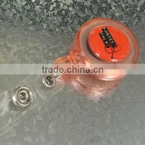 Custom Plastic Badge Clip With Epoxy Dome thumbnail-2