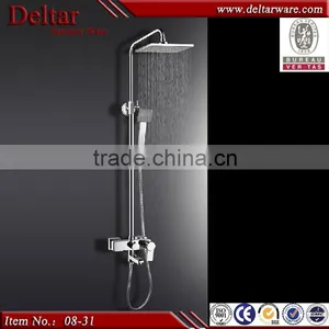 Temperature Display Led Shower, Big Square Shower Led Shower Head, Brass Shower Faucet Body Internestional Standard thumbnail-1