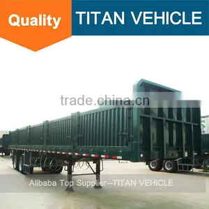 TITAN 50tons Wall Side Cargo Truck Trailer for Namibia Good Price Sale thumbnail-1