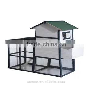 Pawhut 90" x 41" x 59" Dutch Gambrel Style Chicken Coop W/Nesting Box and Outdoor Run thumbnail-4