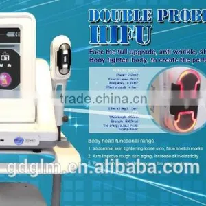 Anti-aging Hign Frequency Ultrasound HIFU Face Lift Nasolabial Folds Removal And Wrinkle Removal Machine With Double Handle High Frequency Portable Facial Machine thumbnail-2