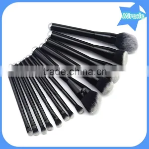 13pcs Cool Black Wood Handle Private Label Makeup Brush Wholesale Make up Brush thumbnail-2