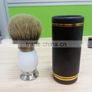 Wholesale Shaving Brushes Cheap Badger Hair Shaving Brushes in Cylinder Box thumbnail-1