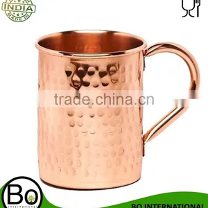 Copper Moscow Mule Hammered Mug 100% No Lining 16oz thumbnail-1