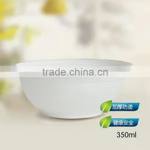 350ml Biodegradable Disposable Plastic Bowl for Food and Soup thumbnail-1