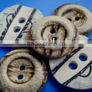 Fashion Design Wood Button thumbnail-1