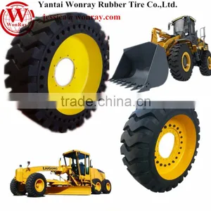 Liugong Wheel Loader Rubber Solid Tire Wheel 26.5-25 Etc. With Rims thumbnail-1