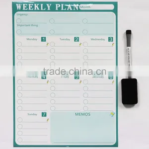 Magnetic Planner Weekly Multi-Purpose Magnet Board for Refrigerator Dry Erase Board Shopping List Memos thumbnail-4