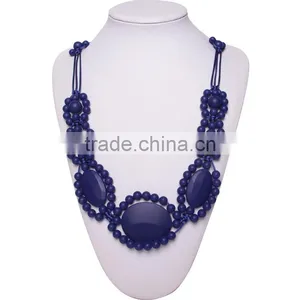 Silicone Bead Necklace FDA 2016 Wholesale Blue Red Necklaces Amber 100% Food Grade Silicone BPA thumbnail-1