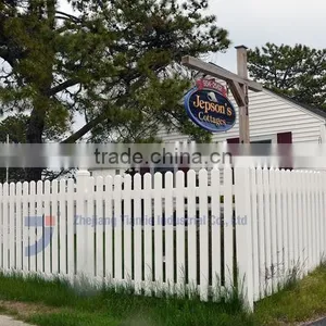 PVC White Picket Fence thumbnail-1