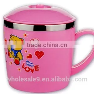 Newest High Quality Staniless Steel Colorful Two Ear Children Bowl thumbnail-3