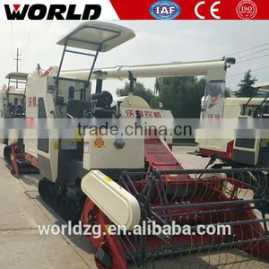 Small Rubber Track Paddy Field Farm Machine Mini Soybean Combine Harvester thumbnail-6