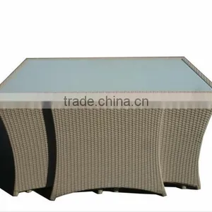 Wholesale Patio Rattan Furniture Leisure Outdoor Wicker Coffee Table and Chair thumbnail-6