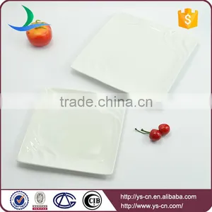 Square Shape White Porcelain Fine Dining Plates thumbnail-4