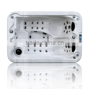 Factory Small Hot Bathtubs&whirlpool for 3 Person With 2 Lounge Seats Indoor Spa Bathtub for Family thumbnail-4