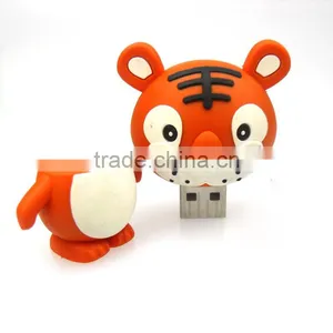 Shenzhen Factory Customized Creative Cartoon Zodiac Tiger Pvc USB Flash Drives,zodiac Usb Stick thumbnail-2