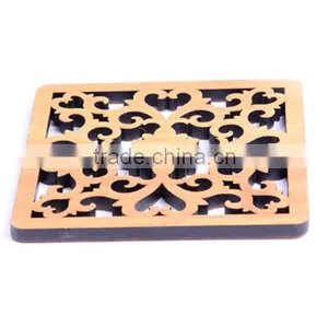 Fancy Laser Engrave Custom Decor Wood Coaster Wholesale thumbnail-2
