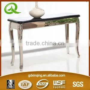 F286 Tempered Glass Modern Console Table thumbnail-4