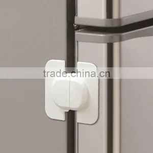 J339 Baby Safety Child Protection Plastic Refrigerator Cabinet Lock thumbnail-1