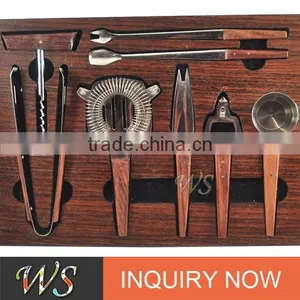 WS-S052 Wood Handle Bar Tool Set With Foam Tray Packing thumbnail-1
