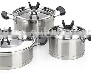 New Style Stainless Steel 6pcs Cookware Set/pot Set thumbnail-1