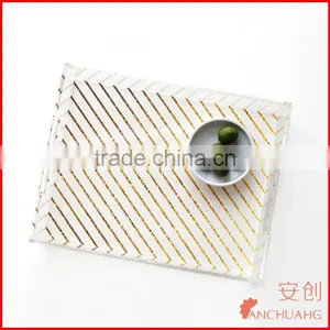 Acrylic Insert Paper Tray Lucite Tray With Insert Slot for Custom Photo or Paper thumbnail-2