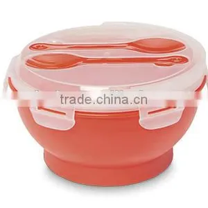 Rectangular Shape Salad Bowl With Carry Handle and Cooling Pack/Salad Bowl to go With Cool Pack thumbnail-6