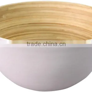 New Design Bamboo Salad Bowls, Clear Spun Bamboo Salad Bowls thumbnail-3
