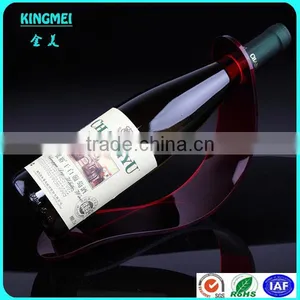 Wholesale Funny Wine Bottle Holder for Security Display ,acrylic Decorative Single Wine Rack thumbnail-3
