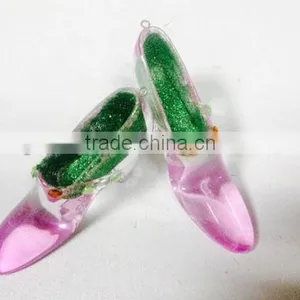 Acrylic Manufacturer Craft Clear Crystal Shoes Wedding & Valentines Gift thumbnail-6
