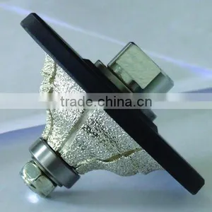 Ogee Shape Vacuum Brazed Diamond Edge Profile Wheel/Brazed Diamond Router Bits thumbnail-1