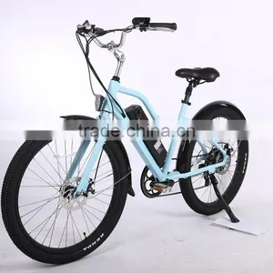 2017 Newly Design 26 Inch CE Approved Sand Beach Cruiser Electric Bike thumbnail-3