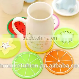 2017 New Hot Fruit Silicone Cup Mat With Good Quality so Cute and Cheap thumbnail-2
