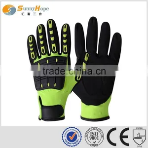 SUNNY HOPE Cuff Chip Industrial Gloves With TPR Patch Back,cycling Gloves thumbnail-1