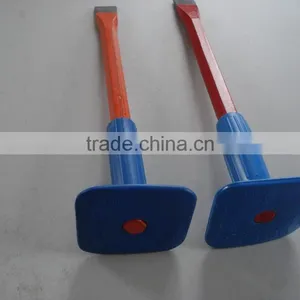 Steel Flat/point Cold Chisel With Blue Rubber Grip thumbnail-2