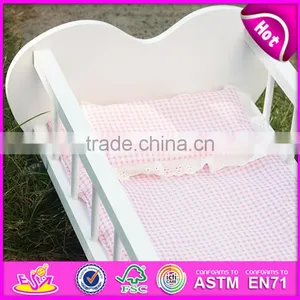 New Cute Kids Wooden Toy Beds for Dolls W06E010A thumbnail-6